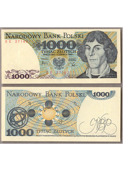 POLONIA 1000 Zlotych 1982 Fior di Stampa